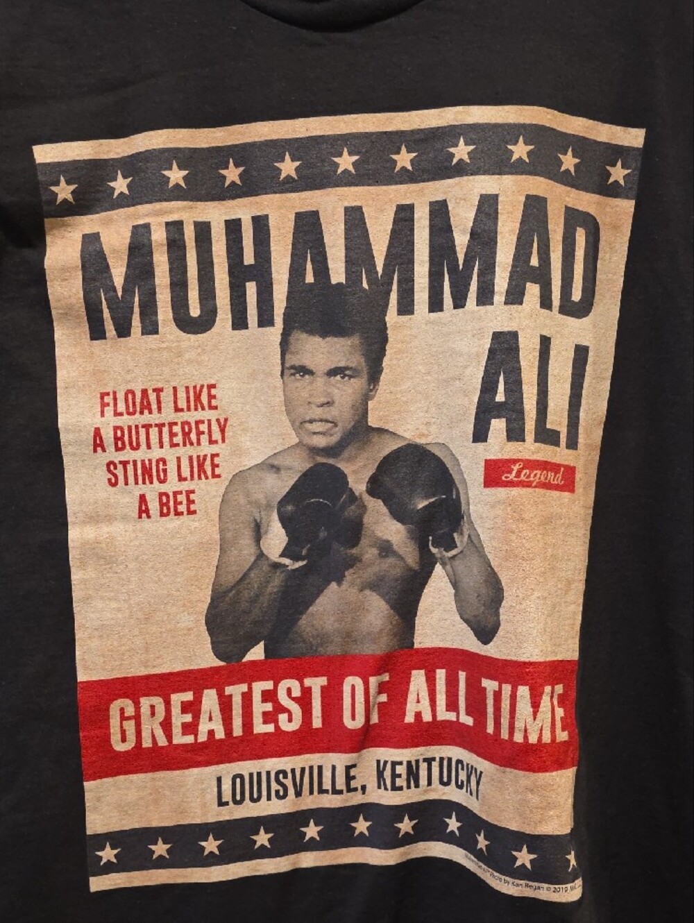 Muhammad Ali Black Short-Sleeve Graphic Tee - Picture 4 of 6